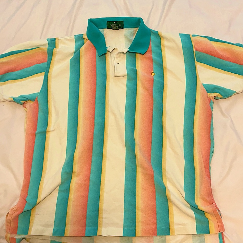 Vintage Hunt Club XL polo, funky colors
